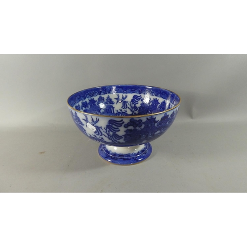 248 - A Doulton of Burslem, Willow Pattern Bowl, 30.5cm Diameter