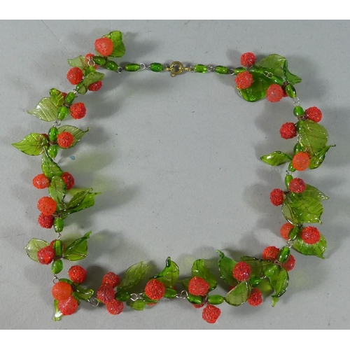 293 - A Ladies Novelty Necklace win the Form of Leaves and Berries