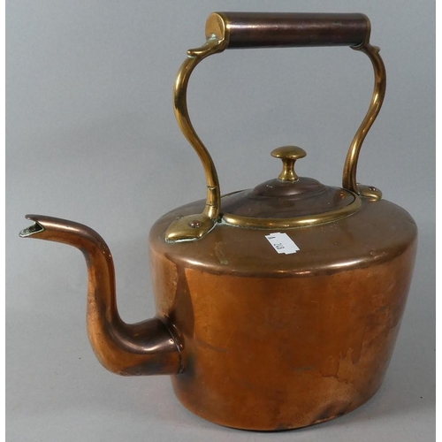 51 - A 19th Century Copper Kettle, 27cm high