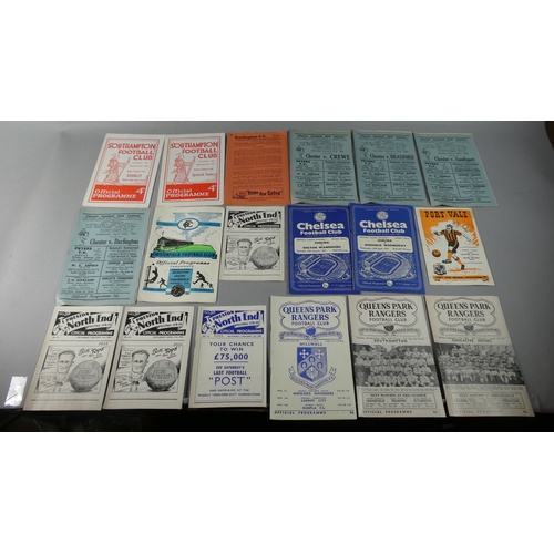 166 - A Box Containing Various 1950's/60's Football Programmes to Include Preston North End, Manchester Ci... 