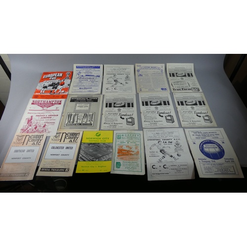 166 - A Box Containing Various 1950's/60's Football Programmes to Include Preston North End, Manchester Ci... 