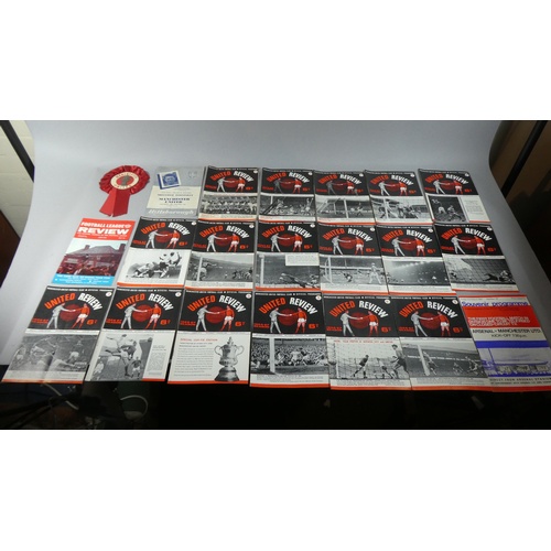 169 - A Collection of 1960's Manchester United Football Programmes, 1960-61 Season, 1966-67 Season and 196... 