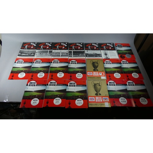 169 - A Collection of 1960's Manchester United Football Programmes, 1960-61 Season, 1966-67 Season and 196... 