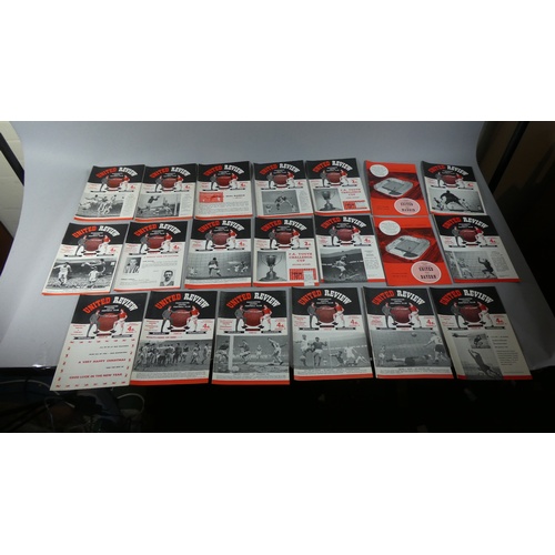 169 - A Collection of 1960's Manchester United Football Programmes, 1960-61 Season, 1966-67 Season and 196... 