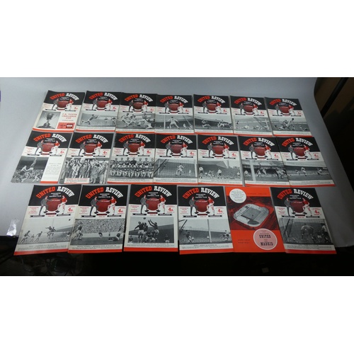 169 - A Collection of 1960's Manchester United Football Programmes, 1960-61 Season, 1966-67 Season and 196... 