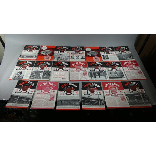 169 - A Collection of 1960's Manchester United Football Programmes, 1960-61 Season, 1966-67 Season and 196... 