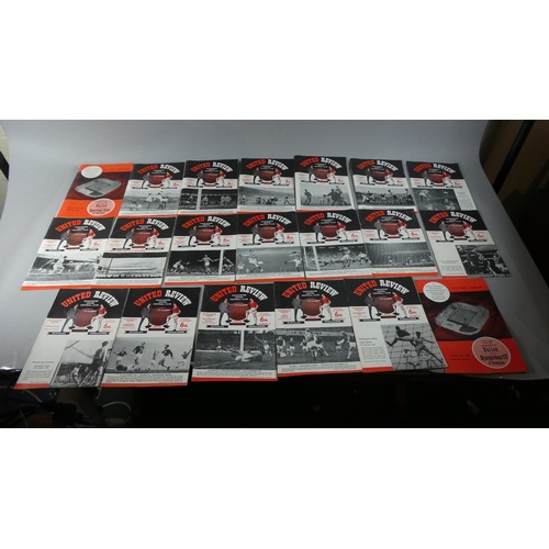 169 - A Collection of 1960's Manchester United Football Programmes, 1960-61 Season, 1966-67 Season and 196... 