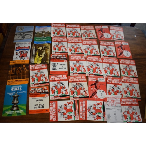 171 - Four Boxes of Manchester Home and Away Programmes, 1970's