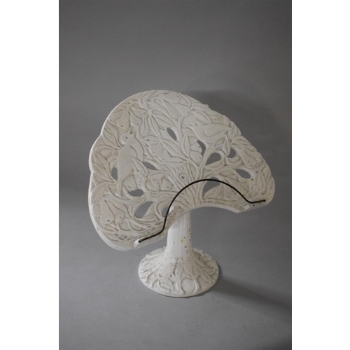 86 - A Cast Iron Recipe Stand in the Form of a Tree, 25cms High