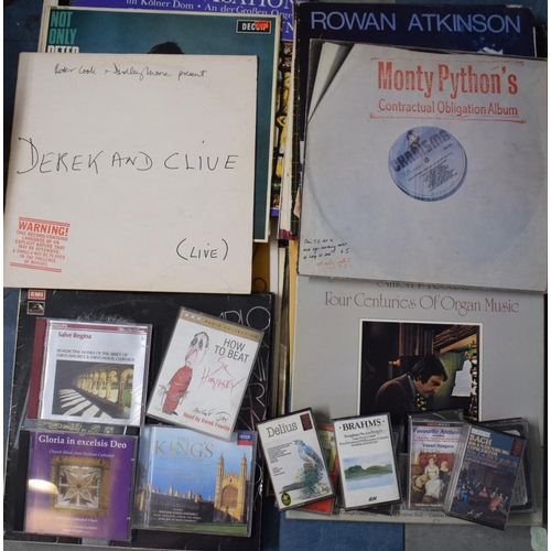 73 - A Collection of 33rpm Records, Cassette Tapes and CD's to Include Classical, Comedy, Organ Etc.