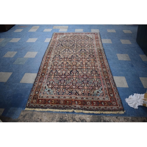 81 - An Antique Persian Hand-Made Farahan Carpet, 316 x 160cms
