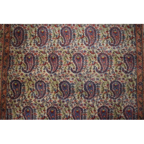 82 - An Antique Persian Hand-Made Kashan Rug, 150 x 94cms