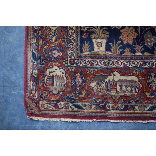 85 - A Fine Antique Persian Hand-Made Keshan Rug, 206 x 133cms