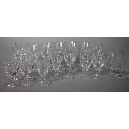 306 - A Collection of Good Quality Drinking Glasses to include Cut Glass Whisky Tumblers, Sherry Glasses E... 