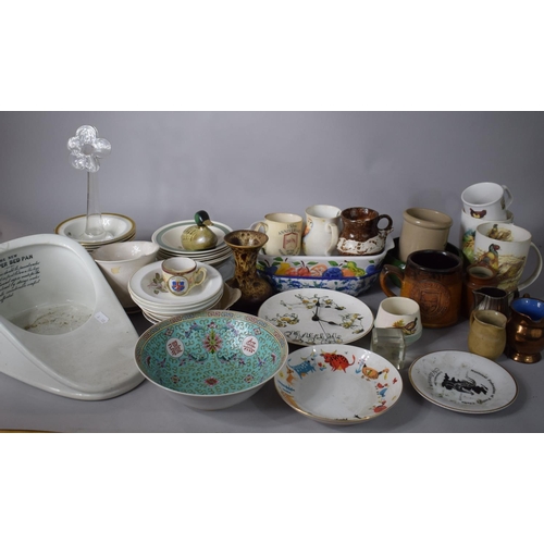 290 - A Collection of Ceramics to Include Bavarian Porcelain Child's Animal Decorated Plate, Duck Ornament... 