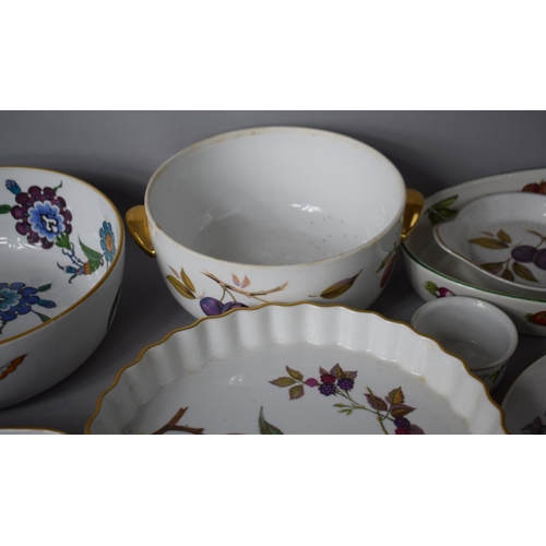 273 - A Collection of Royal Worcester Oven to Tableware to Include Palmyra, Old English Game Shallow Dish,... 