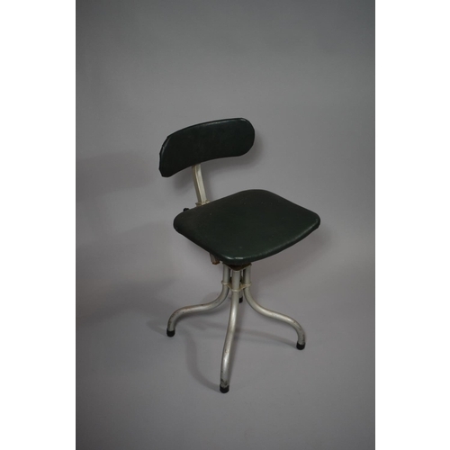106 - A Vintage Metal Framed Swivel Office Chair