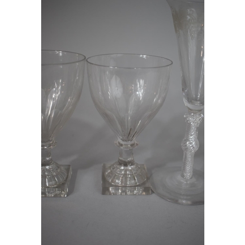 303 - A Collection of 19th Century and Later Drinking Glasses