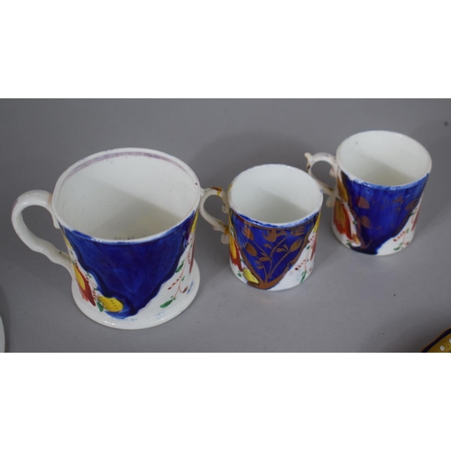 281 - A Collection of Ceramics to Include Two Coalport Cobalt, Gilt and Floral Hand Painted Cabinet Cups a... 