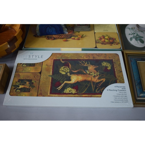 287 - A Collection of Home Interior Wares to Include Wedgwood Lifestyle Placemats & Coaster Set Together w... 