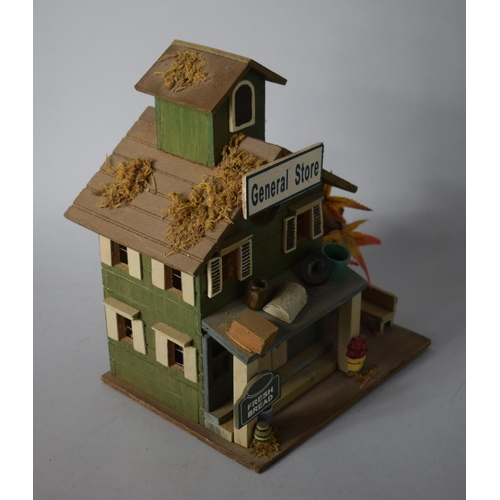 1 - A Handmade Model of a Timber Structured 'General Store' by Sculptures UK, 30cms High
