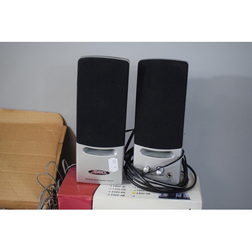 351 - A Casiotone MT-45, a Collection of Speakers to Include Sony Together with a Collection of a Variety ... 