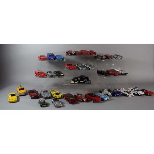 175 - A Collection of 36 Unboxed and Playworn Cars to Include Ferrari F40, Opel V8 DTM, Mini Cooper, NY Ta... 