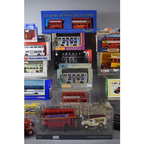 170 - A Collection of 26 Boxed and Unboxed Mainly Corgi Buses to Include 97830 Daimler Duple Coach, Thorny... 