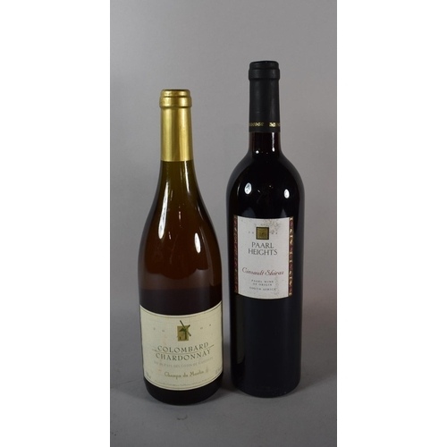 84 - A Bottle of South African Shiraz and a Bottle of Colombard Chardonnay