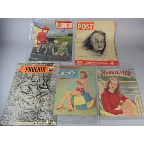 164 - A Small Collection of Vintage Periodicals to Include 1955 Blighty, 1948 Photoplayer, 1949 Picture Po... 