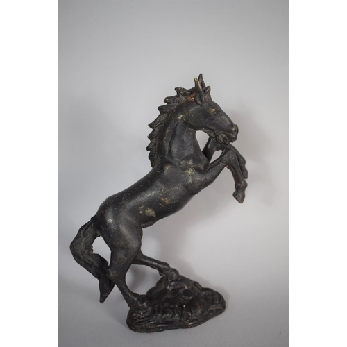 3 - A Bronze Study of a Rearing Mule, 20cms High