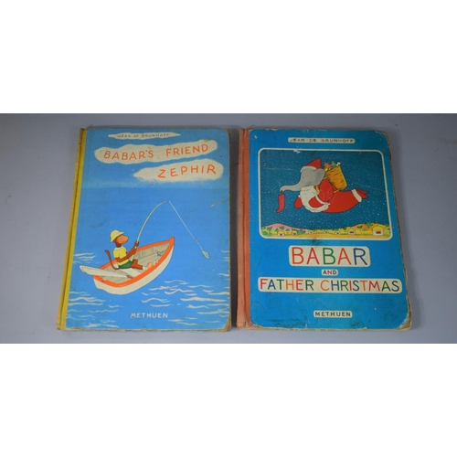 137 - Two Jean de Brunhoff Books, Babar's Friend Zephir & Babar and Father Christmas