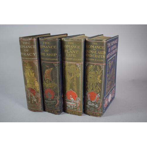 136 - Four Bound Volumes, 'The Romance of the Ship, Piracy, Plant Life and Animal Arts and Crafts' Publish... 