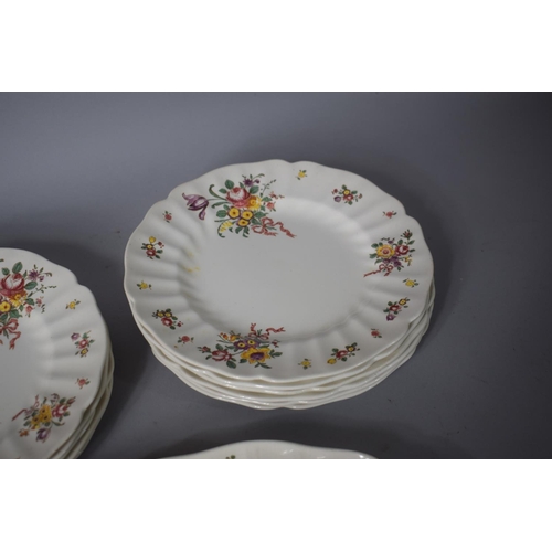 272 - A Collection of Royal Doulton Old Leeds Spray's D. 6203 Dinnerwares to Include 11 Dinner Plates and ... 