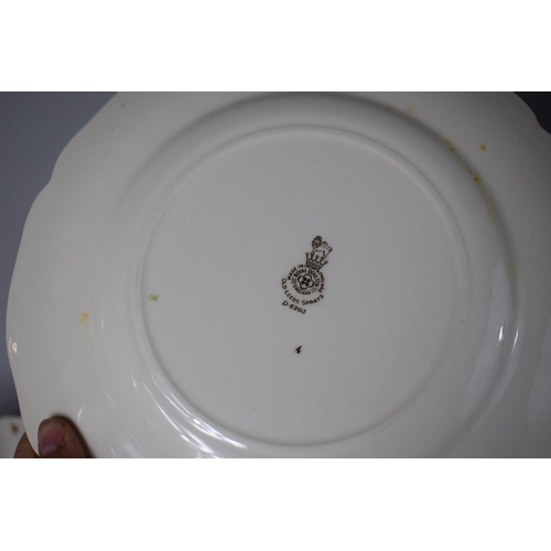 272 - A Collection of Royal Doulton Old Leeds Spray's D. 6203 Dinnerwares to Include 11 Dinner Plates and ... 