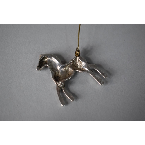 208 - A Novelty Silver Brooch in the Form of a Foal, 4cms High