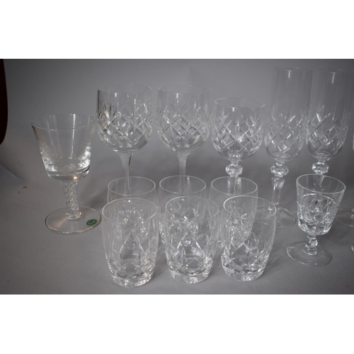 307 - A Collection of Good Quality Glasswares to Include Bohemian Champagnes, Wines, Stuart Air Twist Glas... 