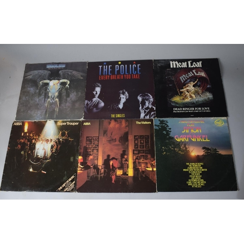 352 - A Collection of 31 LP's to Include Johnny Cash, ABBA, Bread, Eagles, Police Etc.