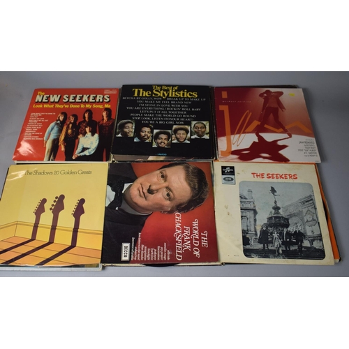 352 - A Collection of 31 LP's to Include Johnny Cash, ABBA, Bread, Eagles, Police Etc.