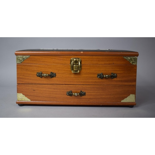150 - A Modern Jewellery Box Containing Various Costume Jewellery