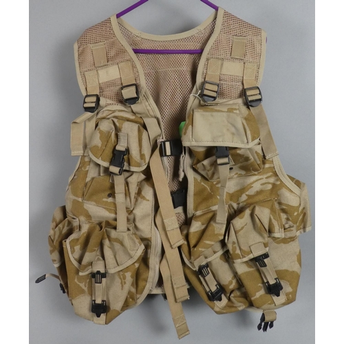 192 - A British Army Multi Pocket Desert Vest