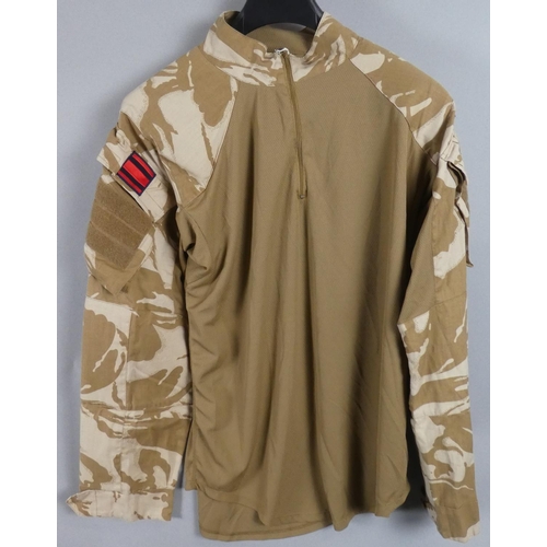 193 - A British Army Tropical/Desert Camouflage Under Body Armour Shirt with Royal Engineers Tactical Patc... 