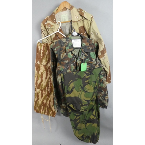 195 - A Collection of Various Military Camouflage Jackets and Trousers