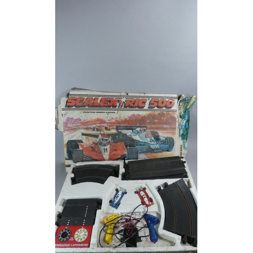 202 - A Boxed Scalextric 500 Model Racing Set with Two Cars (Not Tested)