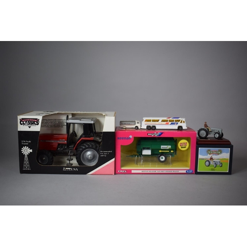 203 - A Boxed Country Classics Scale Diecast of Massey Ferguson Tractor, Britain's Feeder Wagon, TE20 Trac... 