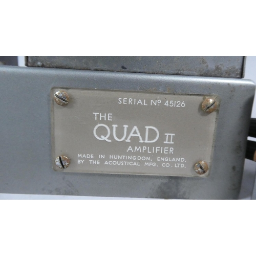 209 - Two Vintage Quad II Amplifiers (No Valves)