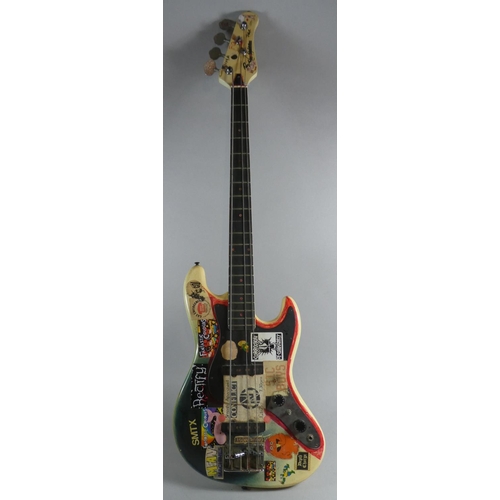 219 - A Vintage Bass Guitar, Pickups in Need of Attention