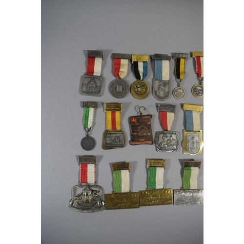 117 - A Collection of Various Continental Sporting Medals