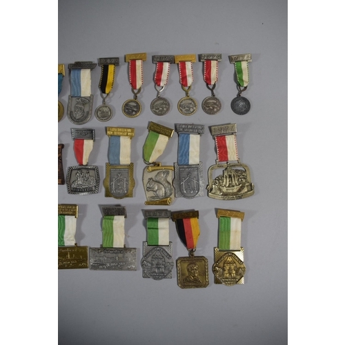 117 - A Collection of Various Continental Sporting Medals