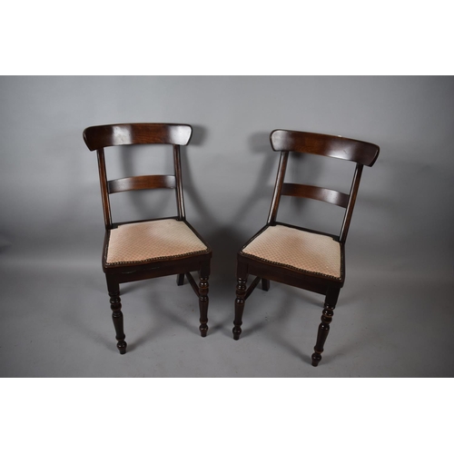 552 - A Pair of Mahogany Side Chairs